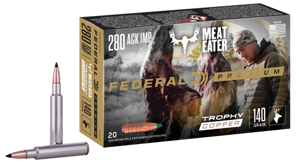 Federal P280A1TC1 Premium  280Ackley Improved 140gr Trophy Copper 20 Per Box/10 Case