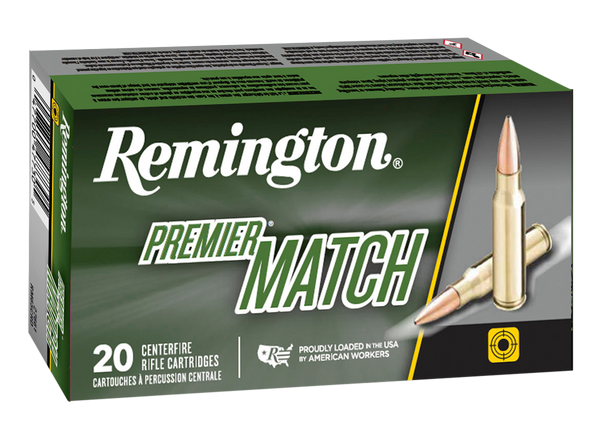 Remington Ammunition 27673 Premier Match 6.5PRC 145gr Berger Open Tip Match 20 Per Box/10 Case