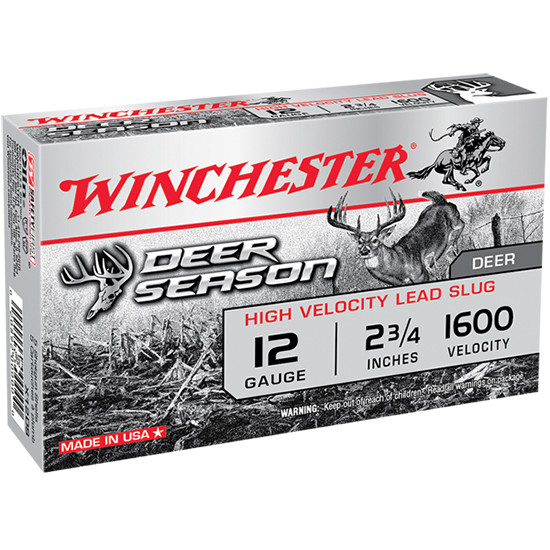 WIN DEER SEASON 12GA 2.75 SLUG 1600FPS 5/20