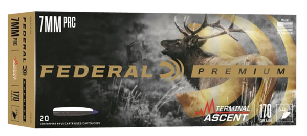 Federal P7PRCTA3 Premium Terminal Ascent 7mmPRC 170gr 20 Per Box/10 Case