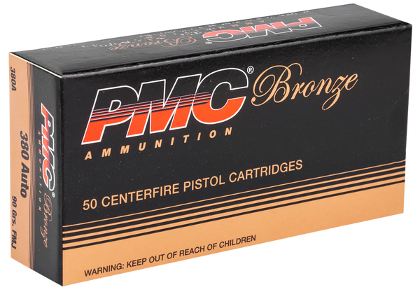 PMC 380A Bronze  380ACP 90gr Full Metal Jacket 50 Per Box/20 Case