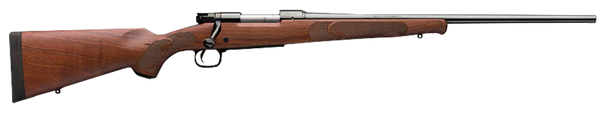 Winchester Guns 535200299 Model 70 Featherweight 6.8 Western 3+1 Cap 24" Brushed Polish Blued Rec/Barrel Satin Walnut Fixed with Feather Checkering Stock Right Hand with MOA Trigger System (Full Size)