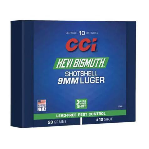CCI Hevi Bismuth Centerfire Shotshell 9mm Luger 43gr #11 950 fps 10/ct