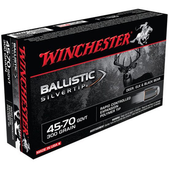 WIN BALLISTIC SILVERTIP 45-70 300GR BST 20/10