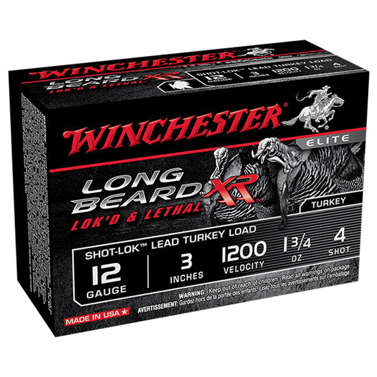 WIN LONG BEARD XR 12GA 3 1-3/4OZ #4 LEAD 10/10