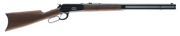 Winchester Repeating Arms 534175142 Model 1886 Short Rifle Full Size 45-70 Gov 8+1 24" Brushed Polish Blued Sporter Barrel, Drilled & Tapped Steel Receiver, Grade I Satin Walnut Straight Grip Stock