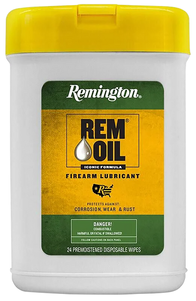 Remington Accessories 16325 Rem Oil  Cleans/Lubricates/Protects Wipes 24 Count