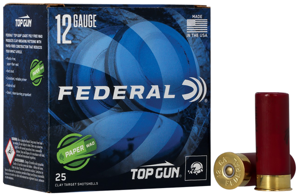 Federal GMT12175 Premium Paper Wad 12Gauge 2.75" 1oz 7.5Shot 25 Per Box/10 Case