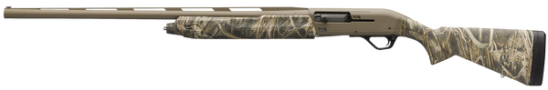 Winchester Repeating Arms 511310291 SX4 Hybrid Hunter 12 Gauge 3.5" Chamber 4+1 2.75" 26", FDE Cerakote Rec/Barrel, Mossy Oak Shadow Grass Habitat Furniture, Fiber Optic Front Sight Left Hand