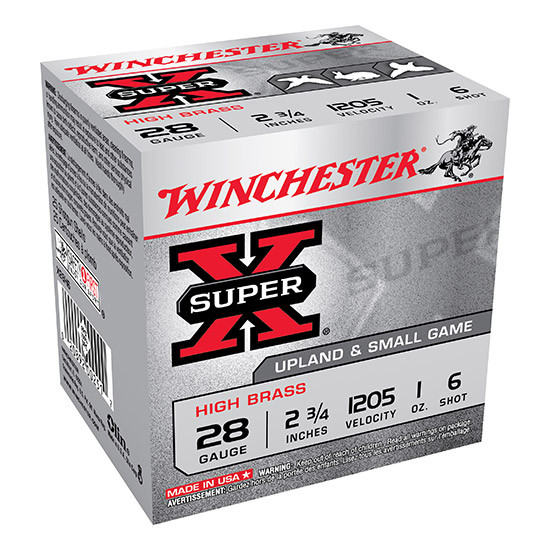 WIN SUPER-X UPLAND 28GA 2.75 1OZ #6 25/10