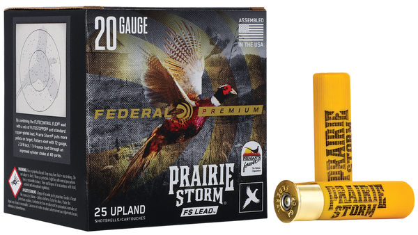 Federal PFX258FS6 Premium Prairie Storm FS 20Gauge 3" 1 1/4oz 6Shot 25 Per Box/10 Case