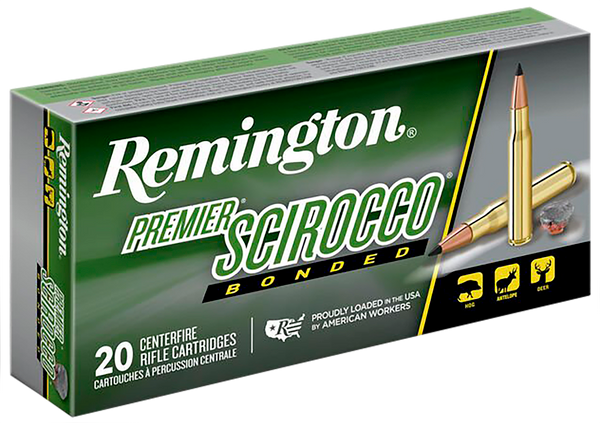 Remington Ammunition 29345 Premier Scirocco Bonded 300WSM 180gr Swift Scirocco Bonded 20 Per Box/10 Case