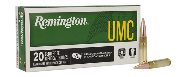 Remington Ammunition 26854 UMC  300Blackout 150gr Full Metal Jacket 20 Per Box/10 Case