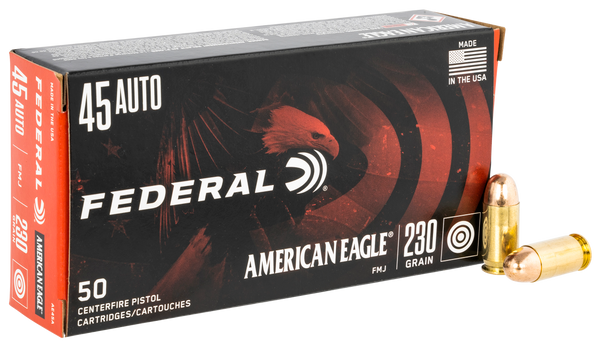 Federal AE45A American Eagle Handgun 45ACP 230gr Full Metal Jacket 50 Per Box/20 Case