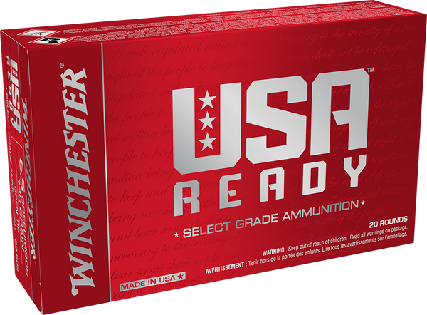 Winchester Ammo RED65140 USA Ready  6.5Creedmoor 140gr Open Tip 20 Per Box/10 Case