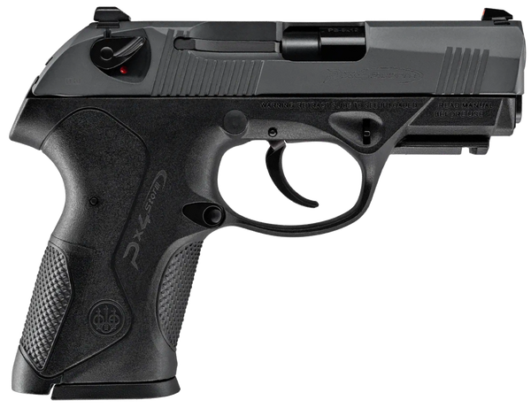 Beretta USA JXC9G15CC2 PX4 G Compact Carry9mm Luger 15+1 3.20" Black Inox Heavy Contour Rotating Barrel, Black Bruniton Serrated Steel Slide, Black Polymer Frame w/Picatinny Rail