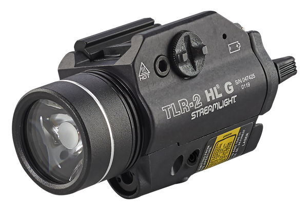 Streamlight 69265 TLR-2 HL G Gun Light  Black Anodized 1,000 Lumens White LED Red Laser