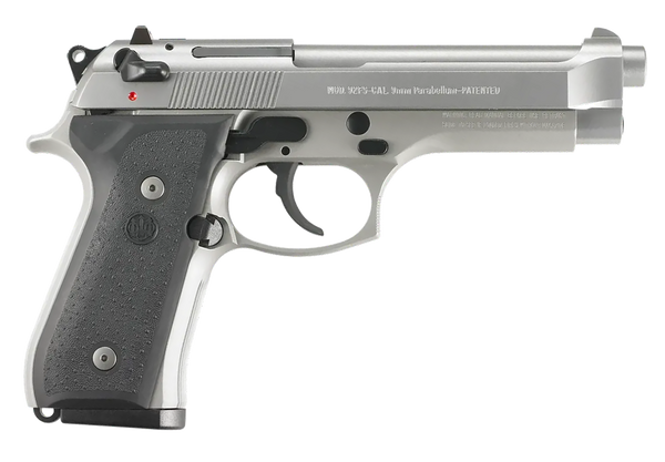 Beretta USA 92FS Inox 9mm Luger, 4.9" Barrel, 10+1, Satin Stainless