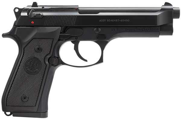 Beretta USA M9 9mm Luger, 4.9" Barrel, 10+1, Black Bruniton
