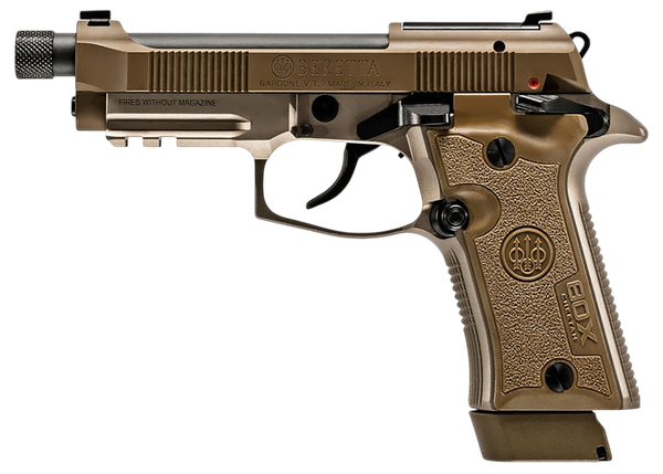 Beretta USA 80X Cheetah .380 ACP, 4.4" Barrel, 10+1, Desert Tan