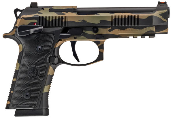 Beretta USA 92XI SAO 9mm Luger, 4.7" Barrel, 18+1, Vietnam Tiger Stripe Camo Cerakote