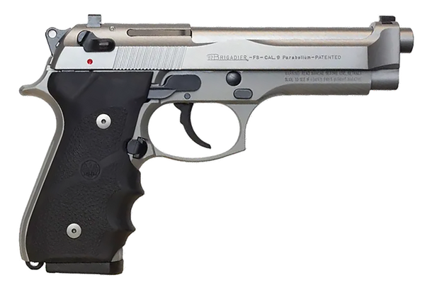 Beretta USA 92FS Brigadier 9mm Luger, 4.9" Barrel, 10+1, Stainless