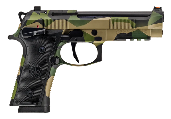 Beretta USA 92XI SAO 9mm Luger, 4.7" Barrel, 18+1, Splinter Camo Cerakote