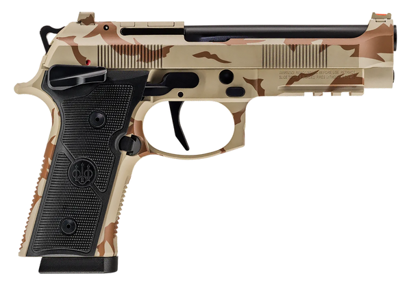 Beretta USA 92XI SAO 9mm Luger, 4.7" Barrel, 18+1, Desert DPM Cerakote