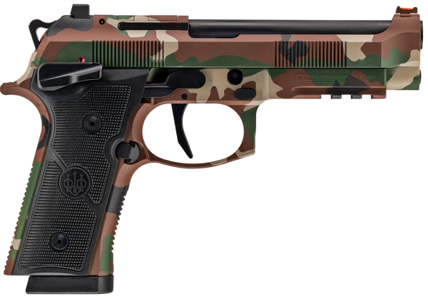 Beretta USA 92XI SAO 9mm Luger, 4.7" Barrel, 18+1, BDU Camo