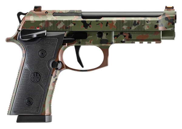 Beretta USA 92XI SAO 9mm Luger, 4.7" Barrel, 18+1, Flecktarn Camo