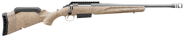 Ruger American II Ranch .450 Bushmaster, 16.1" Barrel, 3+1, Flat Dark Earth Splatter / Cobalt Cerakote