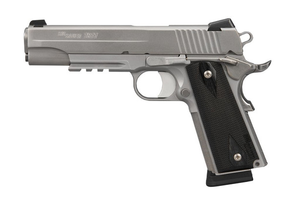 Sig Sauer 1911 Stainless .45 ACP, 5" Barrel, 8+1, Stainless / Black DLC