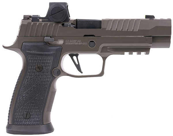 Sig Sauer 320AXGF9LEGIONRXX P320 AXG Legion w/Romeo-X Full Size 9mm Luger 10+1/21+1 3.90" Legion Gray Cerakote Optic Ready/Ported/Serrated Slide, Legion Gray Cerakote Polymer Frame w/Beavertail & Pica