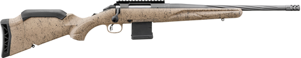 Ruger American II Ranch 5.56 NATO, 16.1" Barrel, 10+1, Flat Dark Earth Splatter / Cobalt Cerakote
