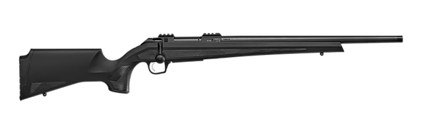 CZ-USA 07418 600+ Alpha 30-06 Springfield 5+1 20" Black Nitride Threaded Barrel, Black Nitride Aluminum Receiver w/Weaver Rail, Black Soft Touch Fixed Polymer Stock