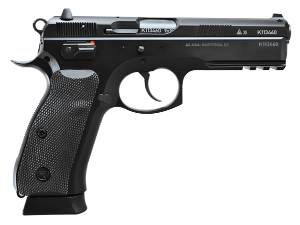 CZ 75 SP-01 9mm Luger, 4.6" Barrel, 19+1, Black Polycoat