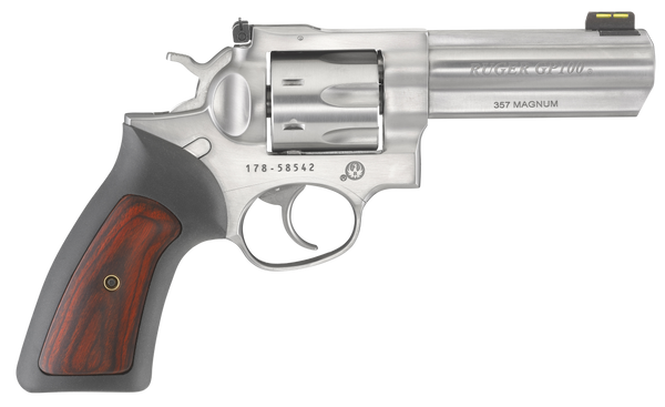 Ruger GP100 .357 Magnum, 4.2" Barrel, 7, Satin Stainless
