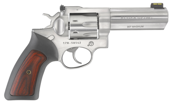 Ruger GP100 .357 Magnum, 4.2" Barrel, 7, Satin Stainless