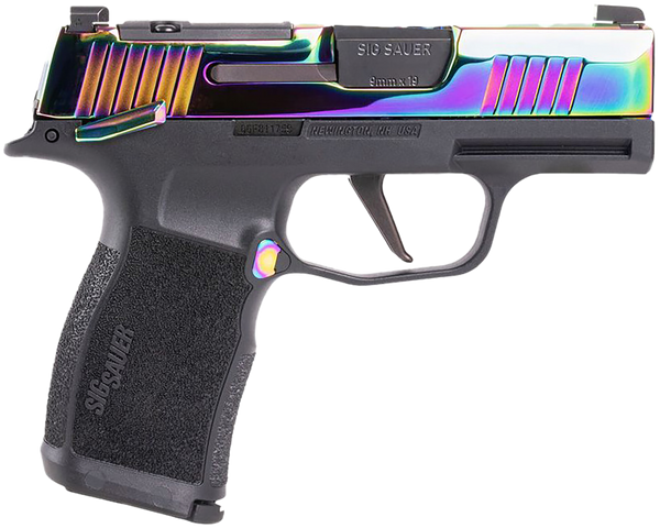 Sig Sauer P365X Micro-Compact 9mm Luger, 3.1" Barrel, 12+1, Rainbow Titanium