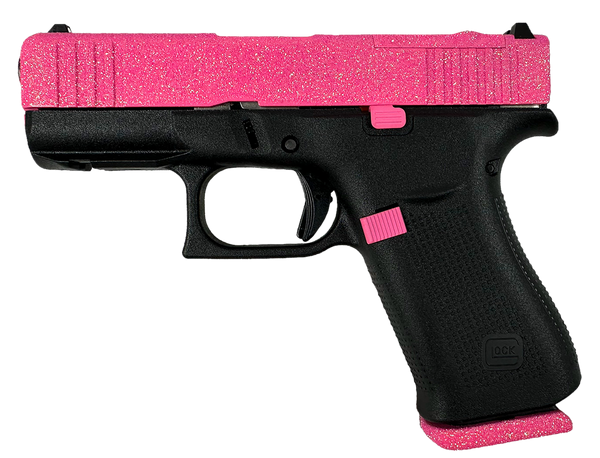 Glock 43X MOS 9mm Luger, 3.41" Barrel, 10+1, Pixie Mock Up Cerakote / Black Cerakote