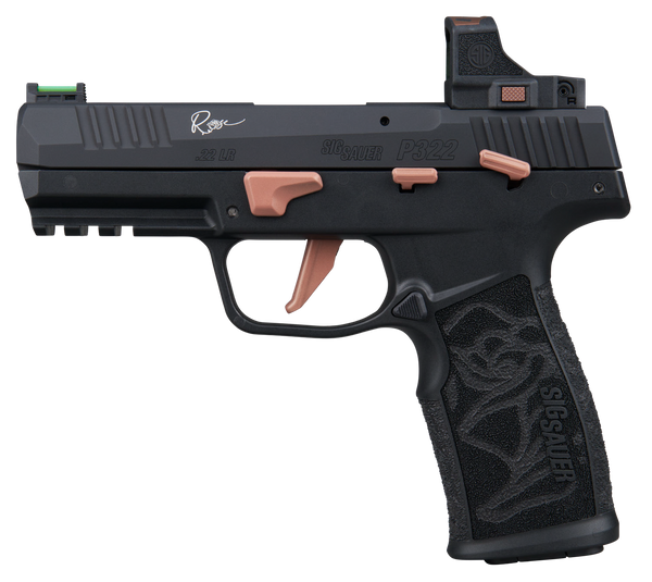 Sig Sauer P322 CROS Romeo Rose .22 LR, 4" Barrel, 20+1, Rose Gold