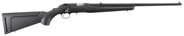 Ruger American Rimfire .22 WMR, 22" Barrel, 9+1, Black Synthetic / Satin Blued