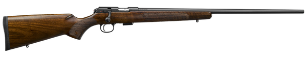 CZ-USA 02311 CZ 457 American Full Size 22 WMR 5+1 24" Black Nitride Black Nitride Steel Receiver Turkish Walnut Fixed American Style Stock Right Hand