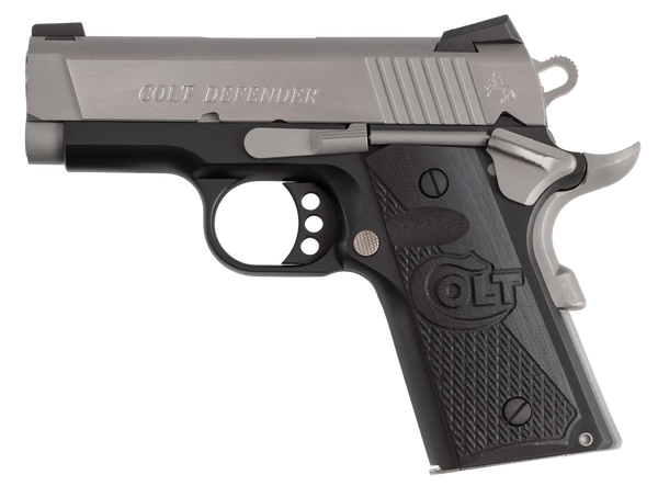 Colt Mfg Defender .45 ACP, 3" Barrel, 7+1, Carbon Steel