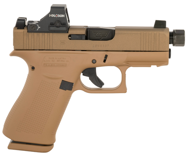 Glock 43X MOS 9mm Luger, 3.41" Barrel, 10+1, Flat Dark Earth Cerakote