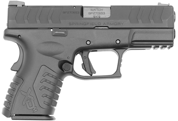 Springfield Armory XD-M Elite Compact OSP 9mm Luger, 3.8" Barrel, 10+1, Black