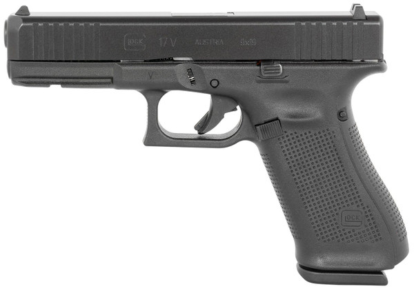 Glock 17 V 9mm Luger, 4.49" Barrel, 17+1, Black nDLC 