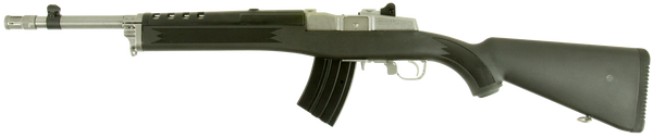 Ruger 5868 Mini Thirty  7.62x39mm 20+1 16.12" Matte Stainless Steel Threaded Barrel, Matte Stainless Steel Drilled & Tapped Receiver, Black Synthetic Fixed Stock, Right Hand