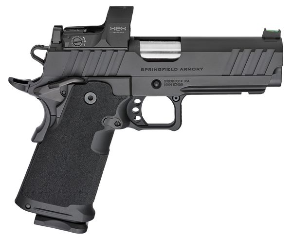 Springfield Armory PH9117AOSD Prodigy  9mm Luger 20+1/17+1 4.25" Bull Barrel, Black Cerakote Carbon Steel Frame w/Picatinny Acc. Rail, Black Cerakote Optics Ready Slide, Includes Hex Dragonfly Red Dot