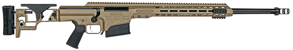Barrett 18497 MRAD  6.5 Creedmoor 24" 10+1 Flat Dark Earth Cerakote Flat Dark Earth Folding with Adjustable LOP Stock Black Polymer Grip Right Hand